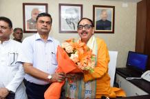 Dr. Mahendra Nath Pandey assumes office as Cabinet Minister Image-04